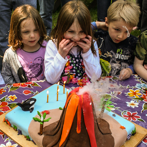 Easy volcano cake recipe | BBC Good Food