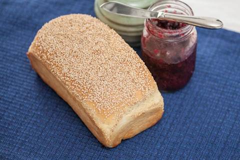 White Bread with Sesame Seeds