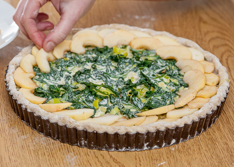 Blue Cheese Apple Tart