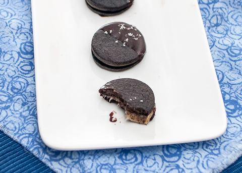 Chocolate Caramel Sandwich Cookies