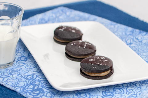 Chocolate Caramel Sandwich Cookies