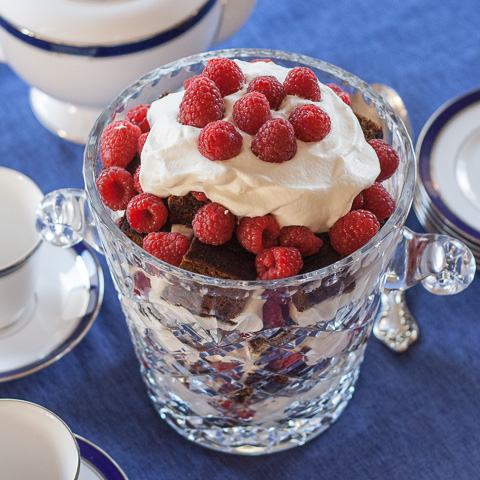 Gingerbread-Raspberry Trifle | flourarrangements.org