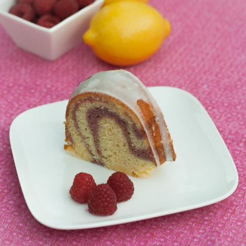 lemon raspberry swirl cake-3