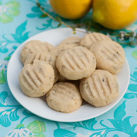 Lemon-Thyme Shortbread Cookies | Flour Arrangements