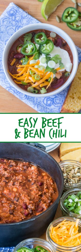 Easy Beef and Bean Chili