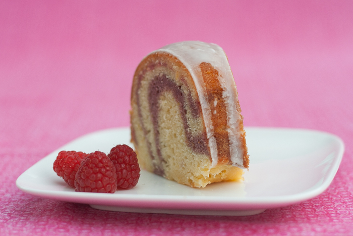Lemon-Raspberry Swirl Bundt Cake